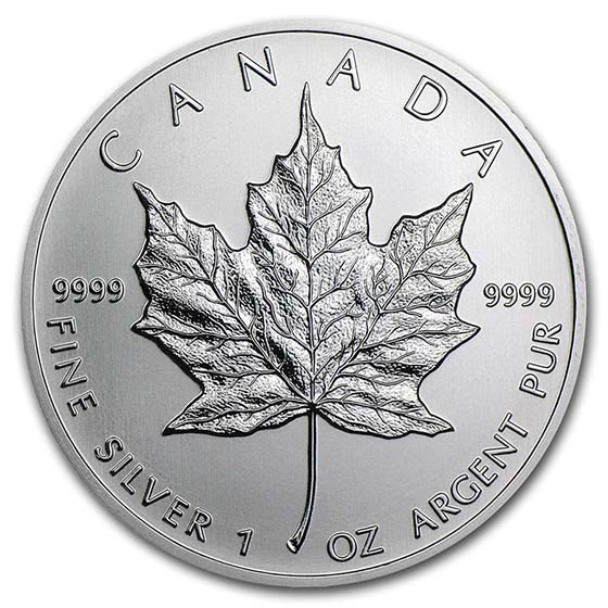 Canada 1 oz Silver Maple Leaf BU (Random Year) Canada 1 oz Silver Maple Leaf BU (Random Year)